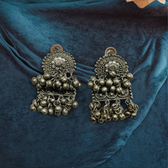 Noor Ghungroo Oxidized Choker Set