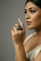 Celestial Mirror Disc Ring