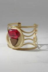 Crimson Muse Sculptural Bangle