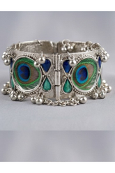 Peacock Empress Statement Bangle