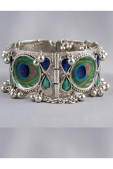 Peacock Empress Statement Bangle