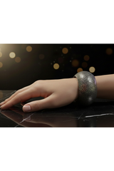 Midnight Filigree Cuff Bangle