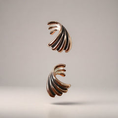 Golden Wing Crest Earrings