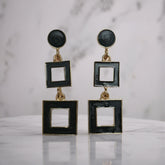 Trendy Geometric Square Drop Earrings