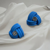 Modern Art Deco Style Stud Earrings