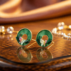 Blossom Glow Rose Gold Stud Earrings