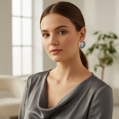 Spiral Tide Statement Earrings