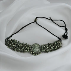 Noor Ghungroo Oxidized Choker Set