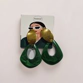 Trendy Dual-Tone Hoop Earrings Combo