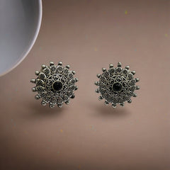 Heritage Oxidized Silver Tribal Choker Jewelry Set