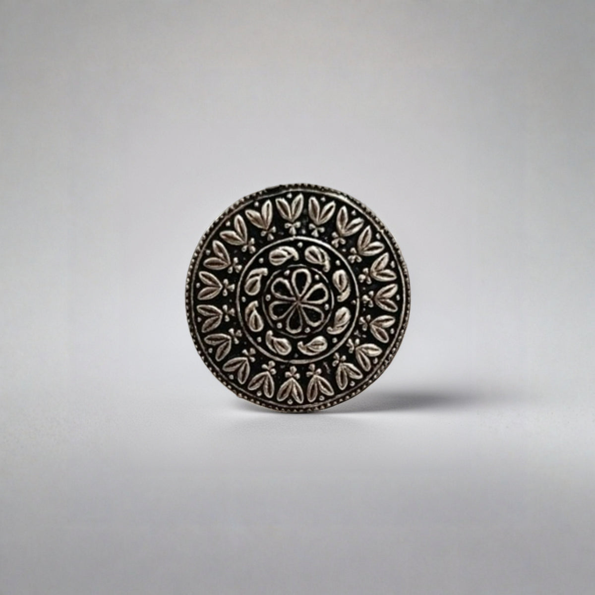 Mandala Bloom Statement Ring