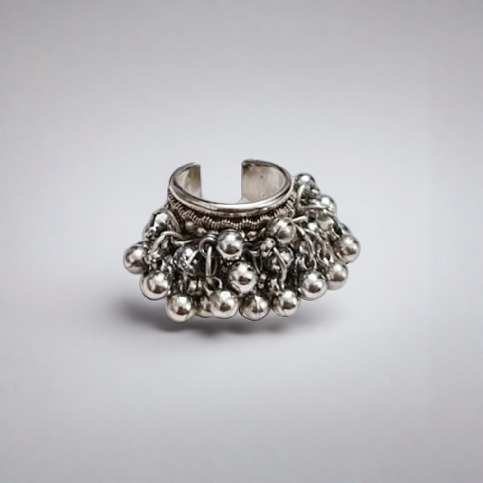 Ghungroo Cascade Statement Ring