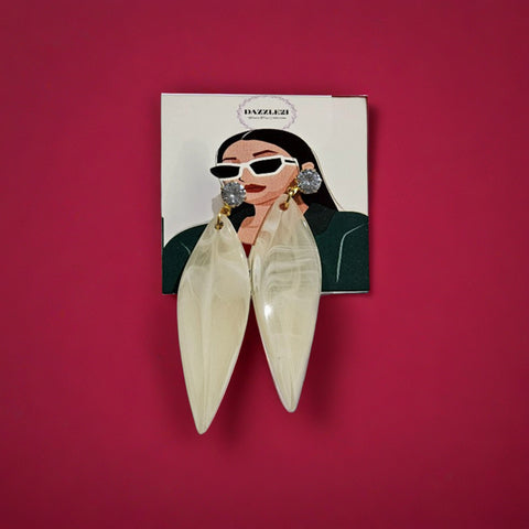 Trendy Long Leaf Drop Earrings Combo