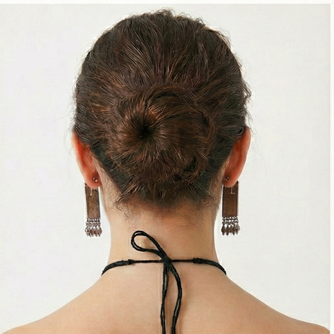 Regal Multicolor Gemstone Collection - Traditional Choker Necklace & Jhumka Set