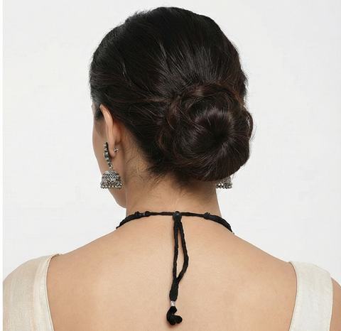 Handcrafted Oxidised Floral Jewellery Set – Choker Necklace & Jhumka Earrings