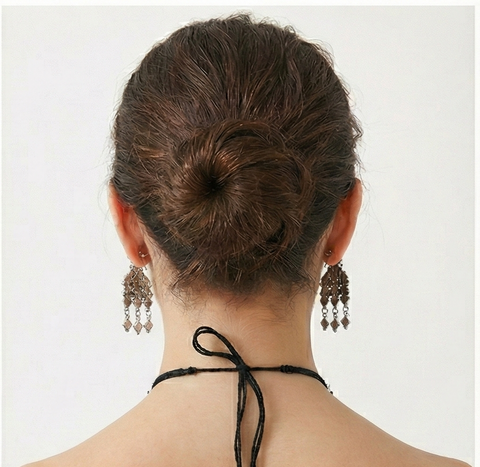 Luxe Geometric Diamond Collection - Matched Earring & Necklace Set