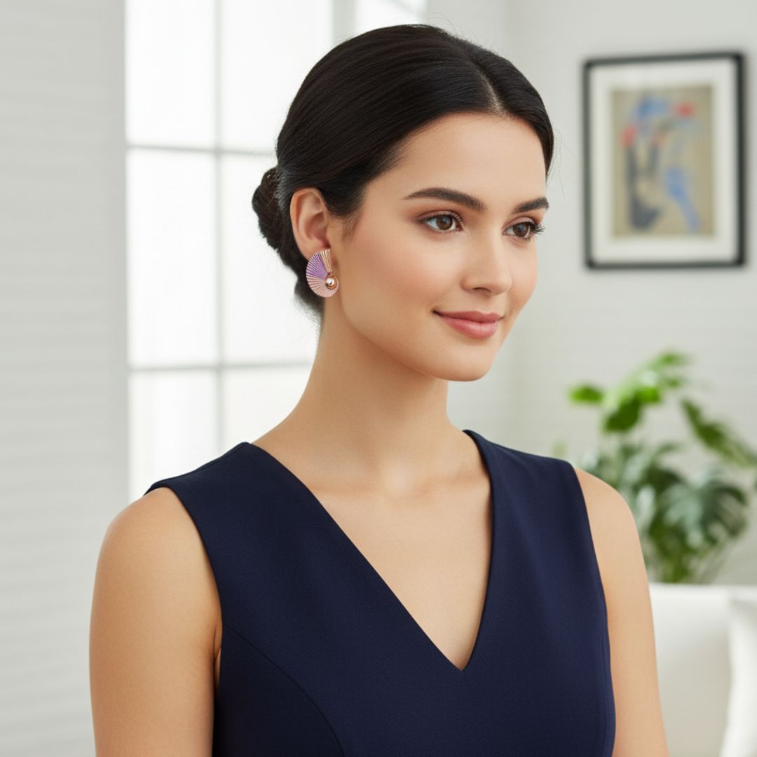 Radiant Arc Statement Earrings