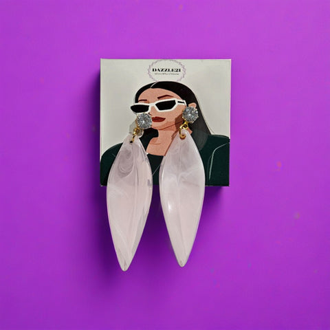 Trendy Long Leaf Drop Earrings Combo