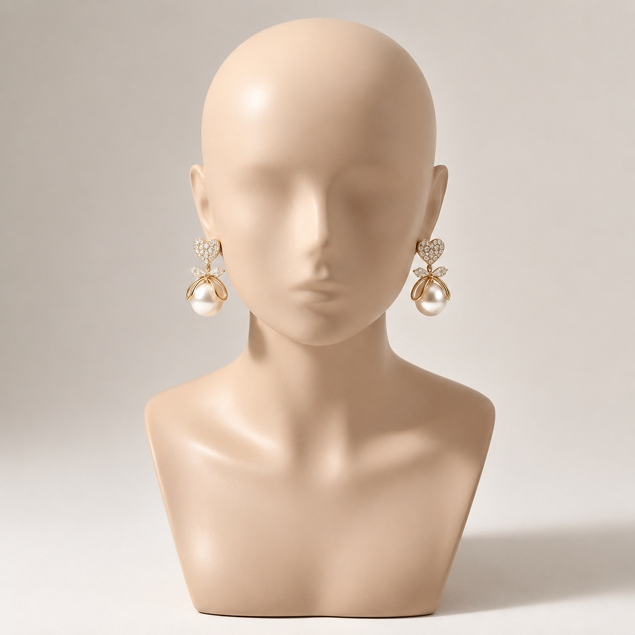 Dazzle21 Attractive Pearl Earring with Pendant | Korean Rarring Pearl Plastic Earring Set