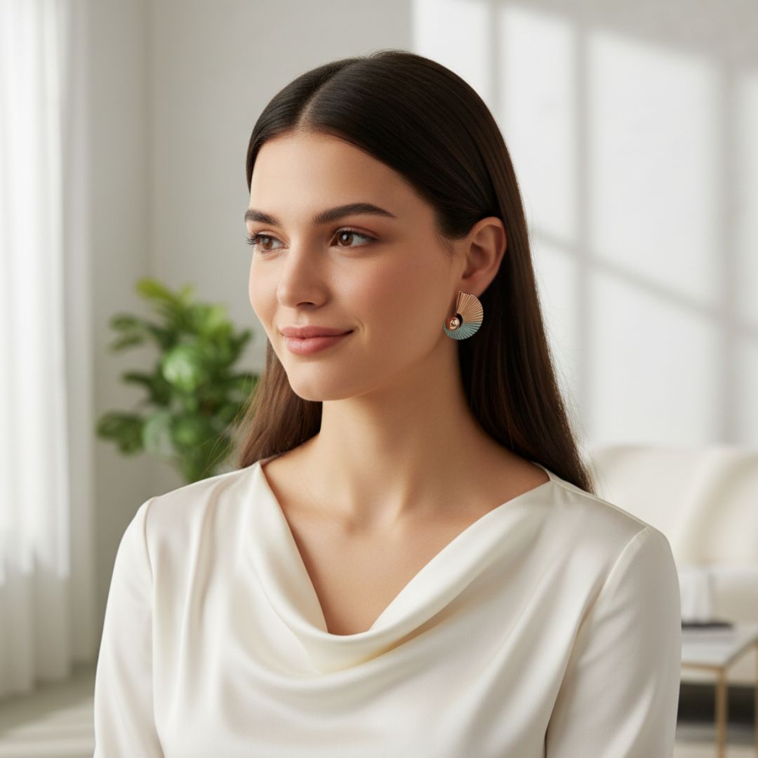 Radiant Arc Statement Earrings
