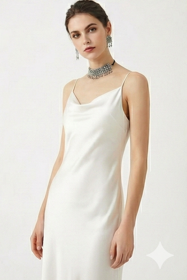Luxe Geometric Diamond Collection - Matched Earring & Necklace Set