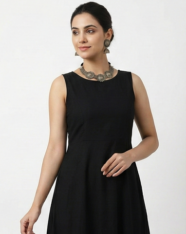 Handcrafted Oxidised Silver Jewellery Set for Women