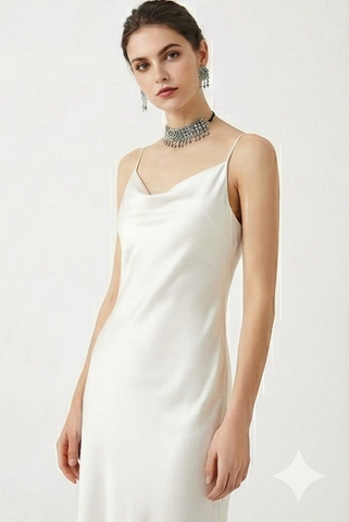 Luxe Geometric Diamond Collection - Matched Earring & Necklace Set