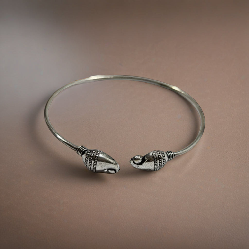 Heritage Oxidized Silver Tribal Choker Jewelry Set