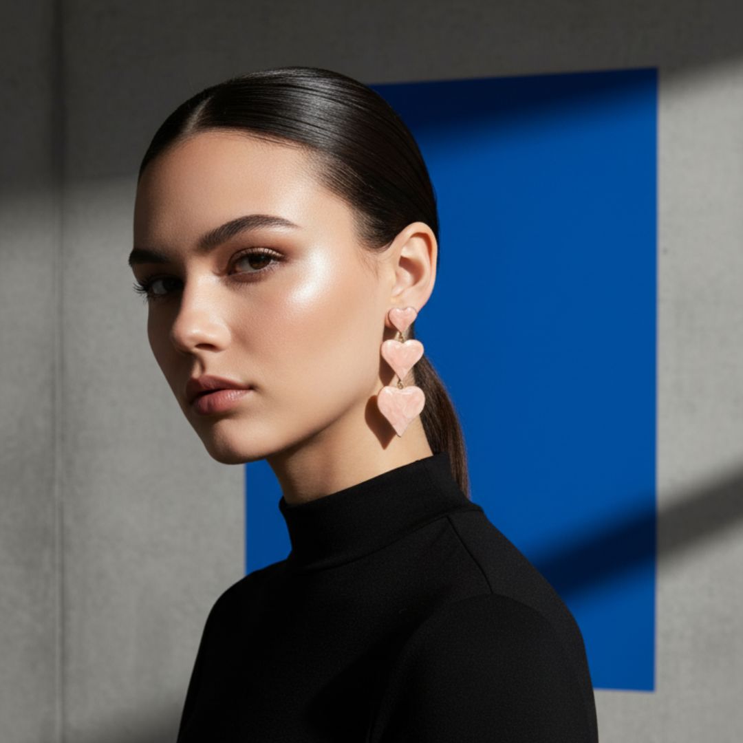 Heart Drop Earrings