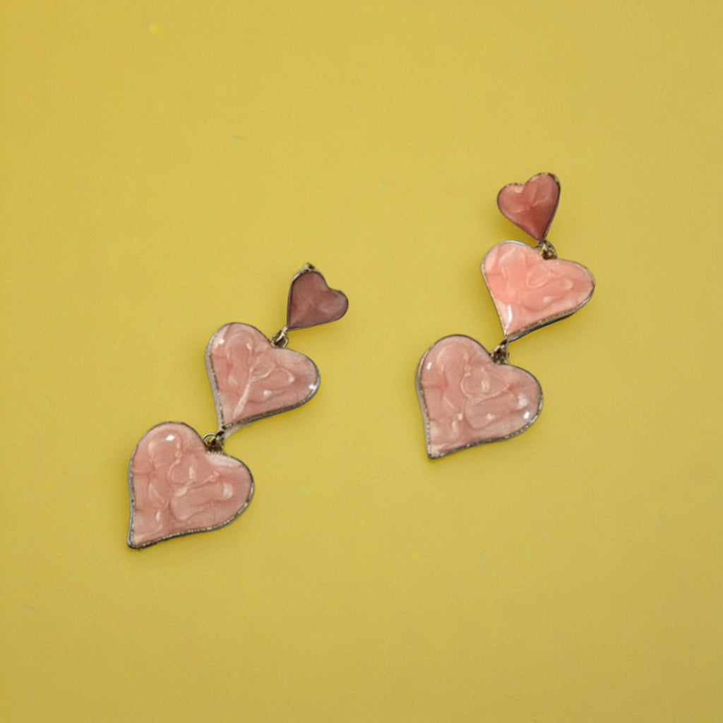 Heart Drop Earrings