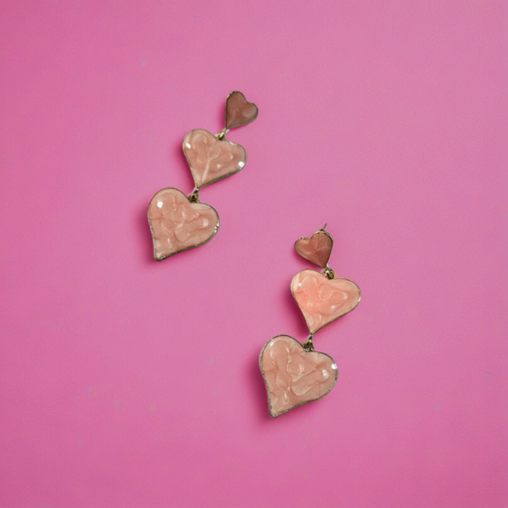 Heart Drop Earrings