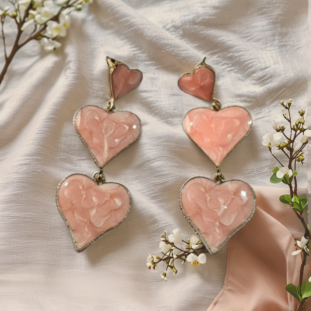Heart Drop Earrings