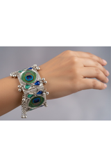 Peacock Empress Statement Bangle