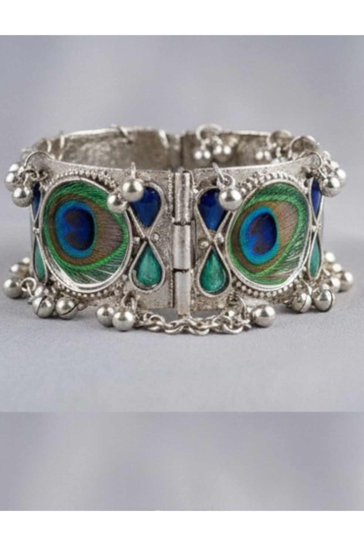 Peacock Empress Statement Bangle