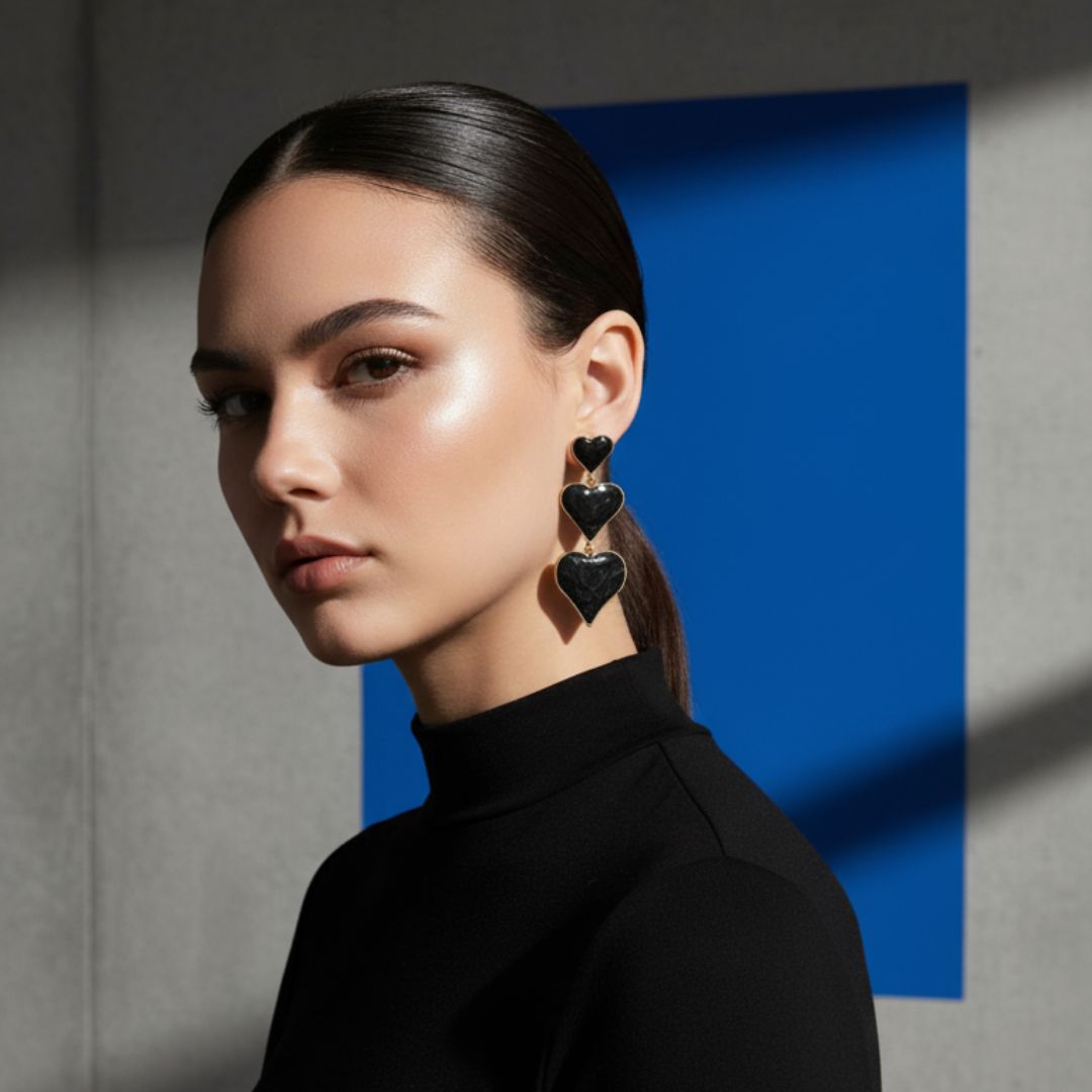 Heart Drop Earrings