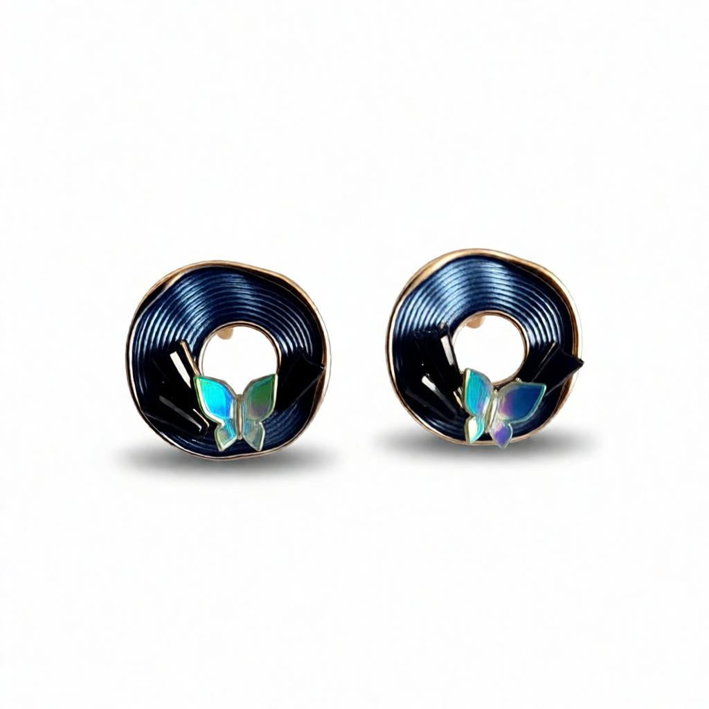 Blossom Glow Rose Gold Stud Earrings