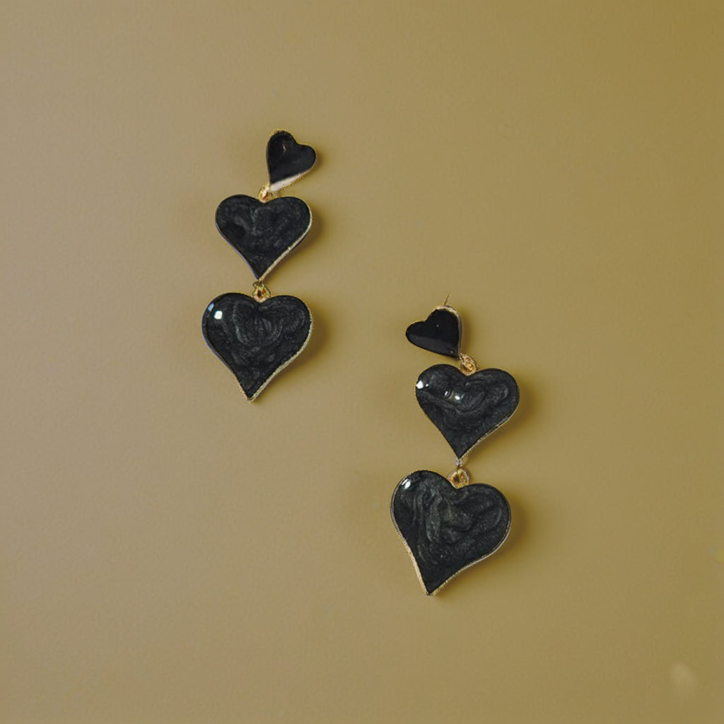 Heart Drop Earrings