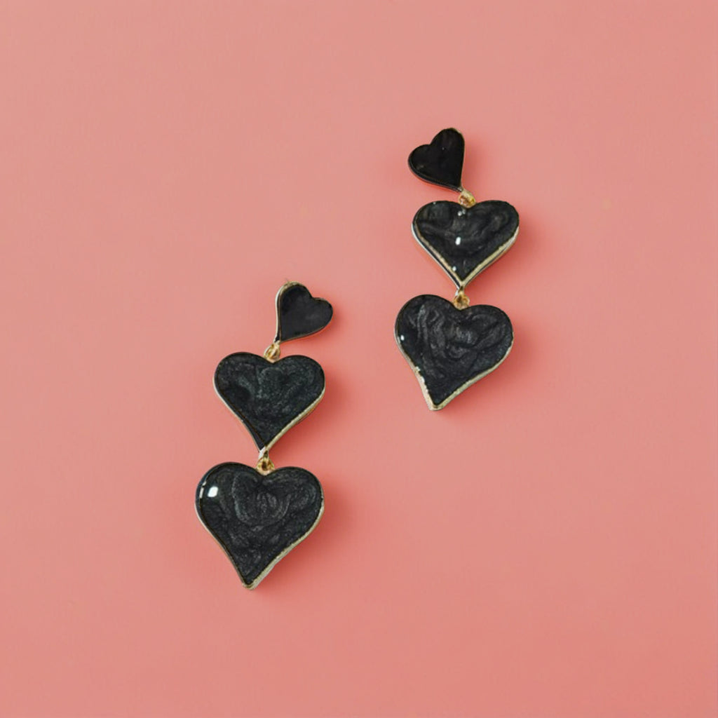 Heart Drop Earrings