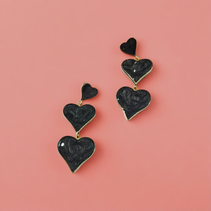 Heart Drop Earrings