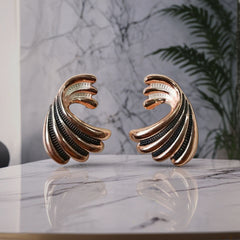 Golden Wing Crest Earrings