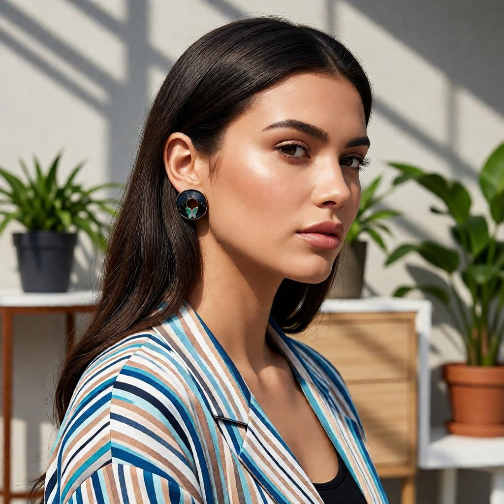 Blossom Glow Rose Gold Stud Earrings