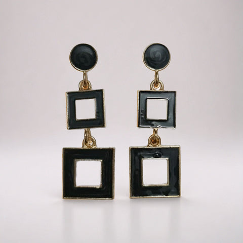 Trendy Geometric Square Drop Earrings