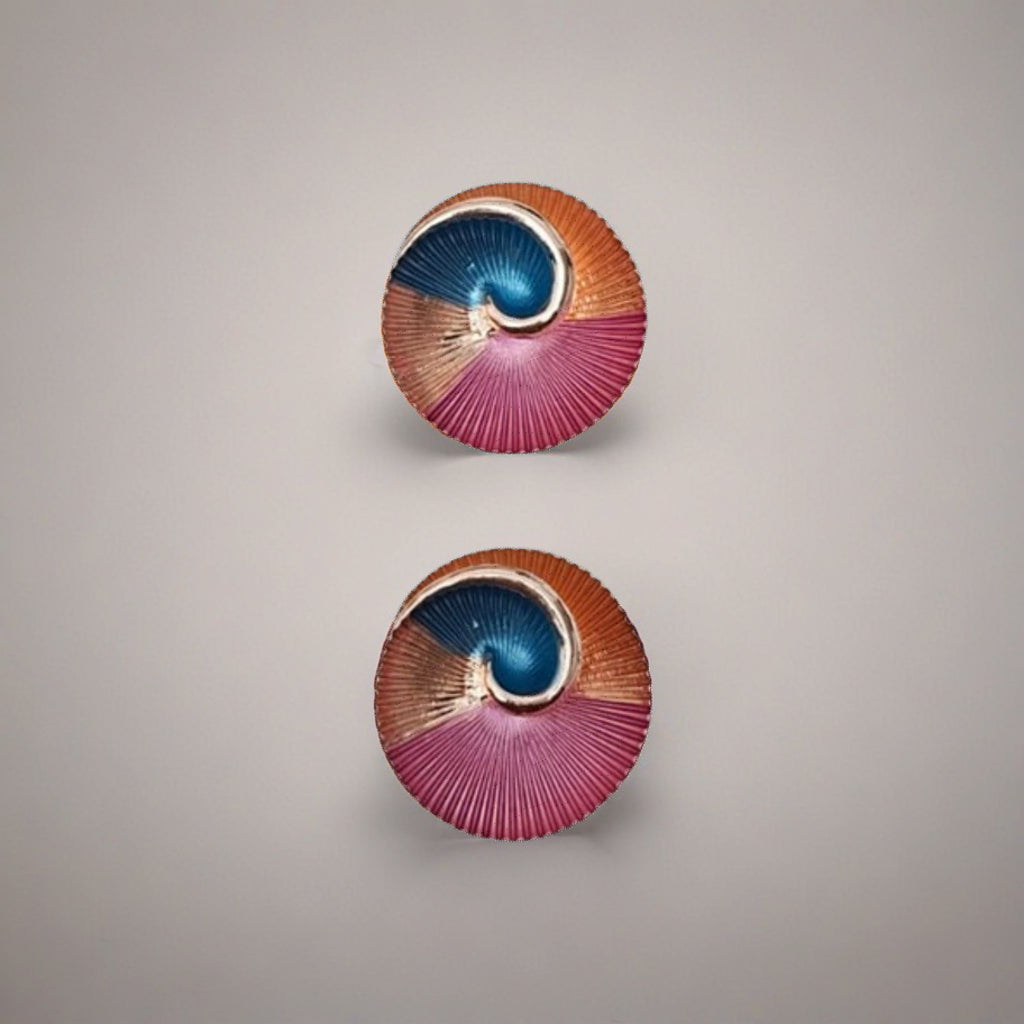 Spiral Tide Statement Earrings