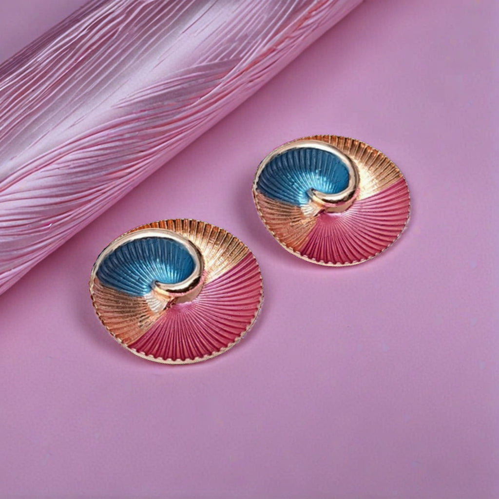 Spiral Tide Statement Earrings