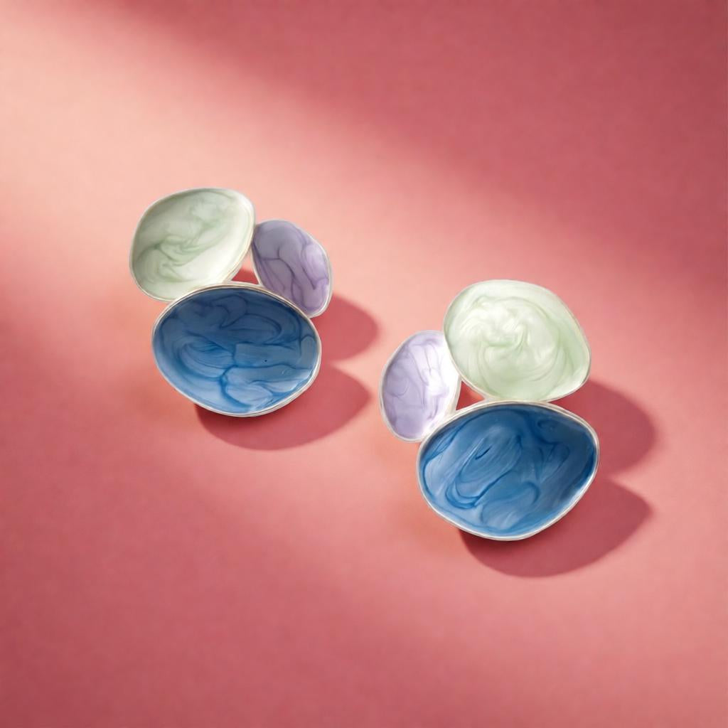 Pastel Bloom Statement Earrings