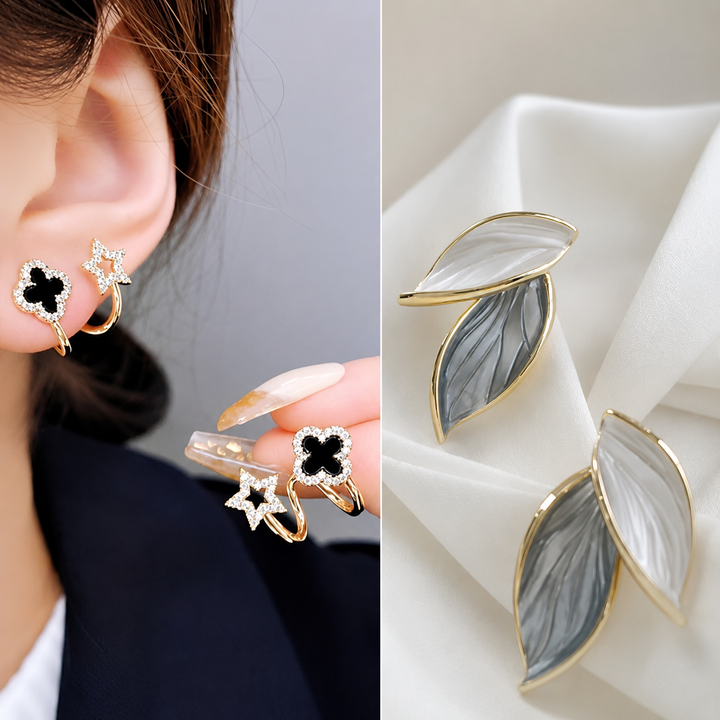 Dazzle21 Western Style Trending Combo Pack of 2 Korean Studs Earrings For Women And Girls Alloy Drops & Danglers, Stud Earring, Earring Set