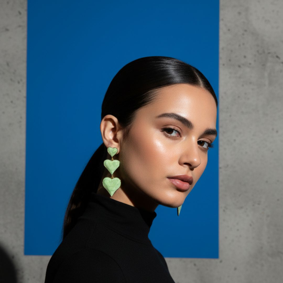 Heart Drop Earrings