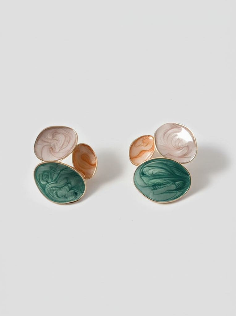 Pastel Bloom Statement Earrings