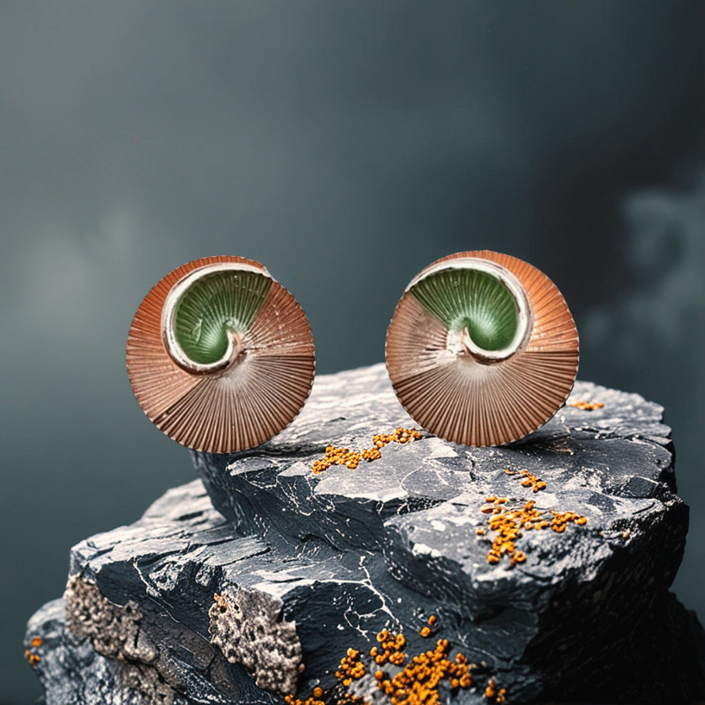 Spiral Tide Statement Earrings