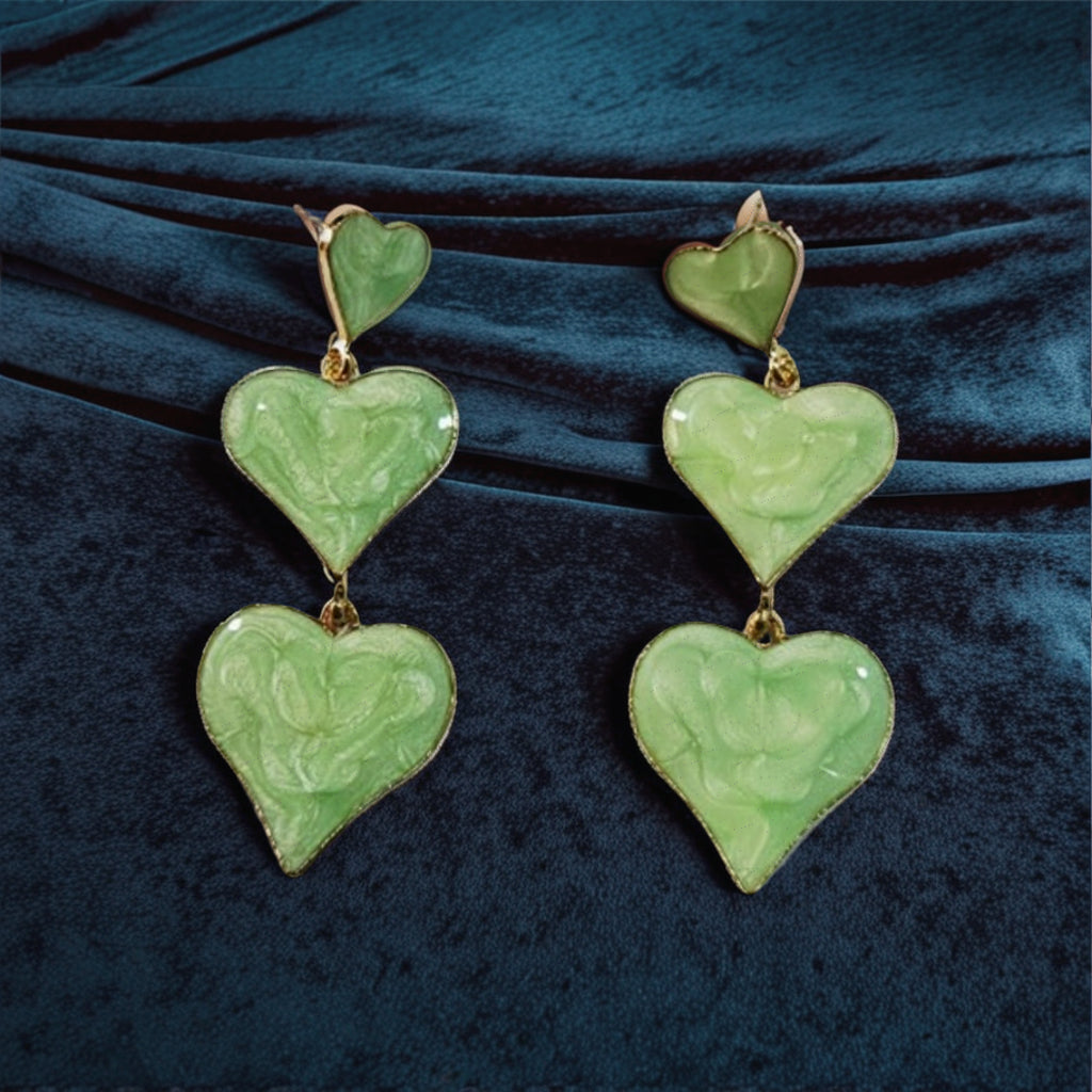 Heart Drop Earrings
